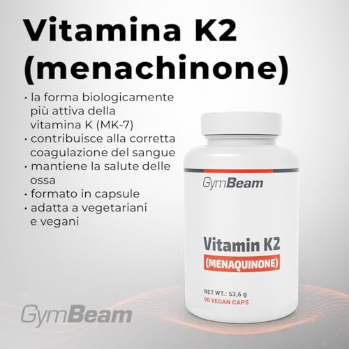 GymBeam Vitamine Vitamina K2 MK-7 capsule vegane ossa