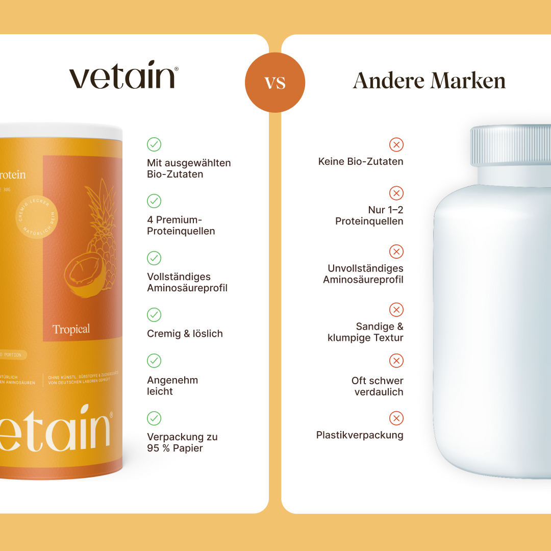Vetain Tropical Proteine Vegane Bio 540 g Fruttato