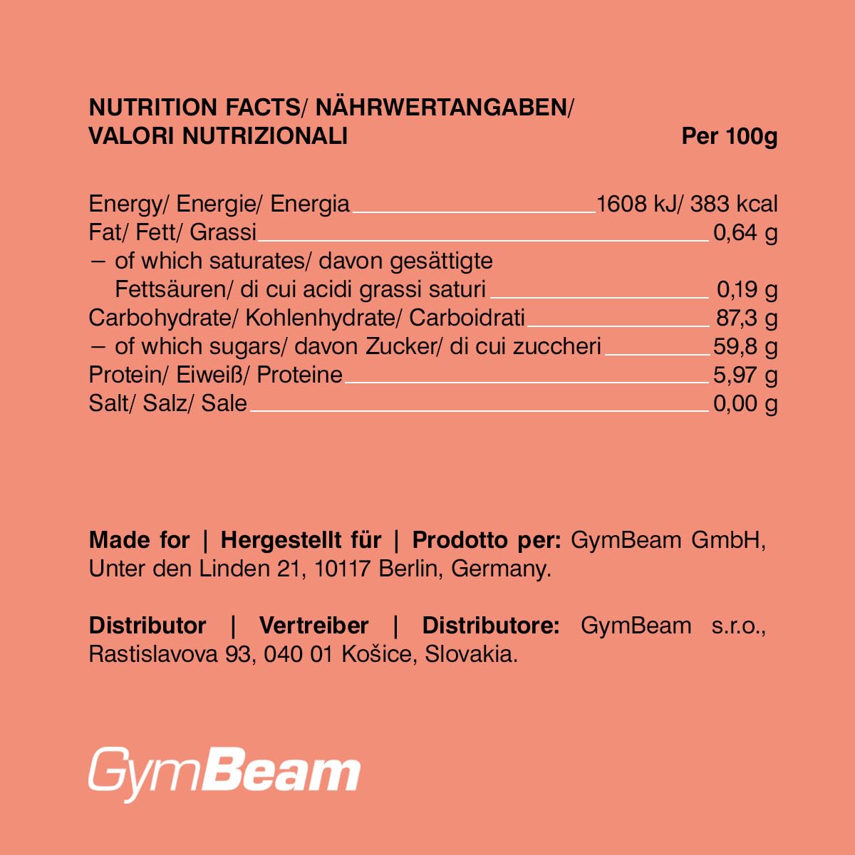 GymBeam Alimentazione Albicocche Liofilizzate Frutta Snack 100 g Croccante