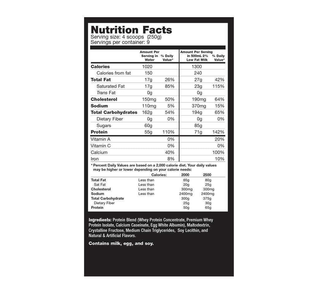 Ultimate Nutrition Muscle Juice 2544 gainer vaniglia 2,25 kg