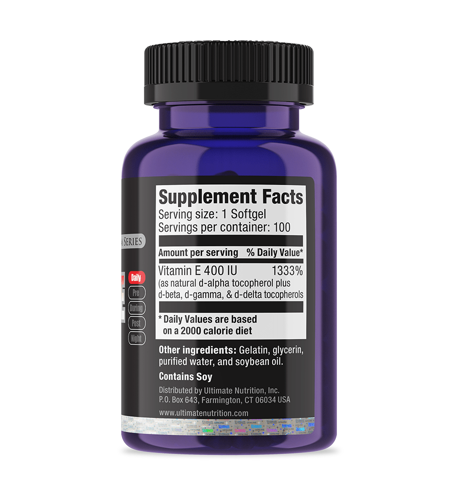 Ultimate Nutrition Vitamin E 400 IU integratore 100 softgel
