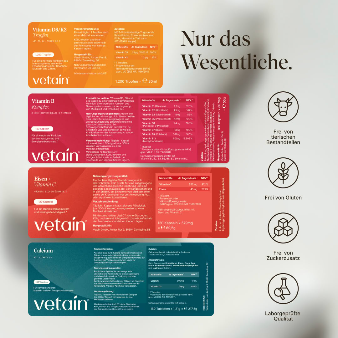 Vetain Women's Essential Bundle integratore donna ferro D3