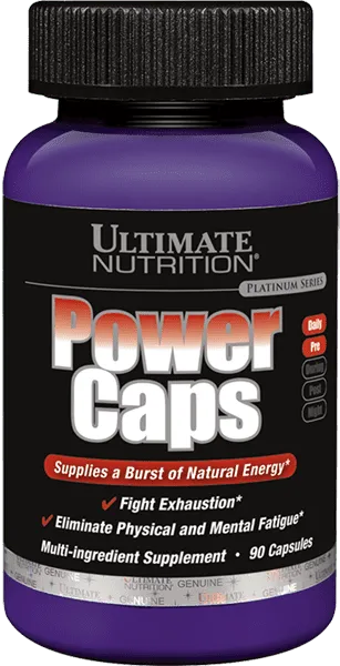 Ultimate Nutrition Power Caps 90 capsule energia con caffeina