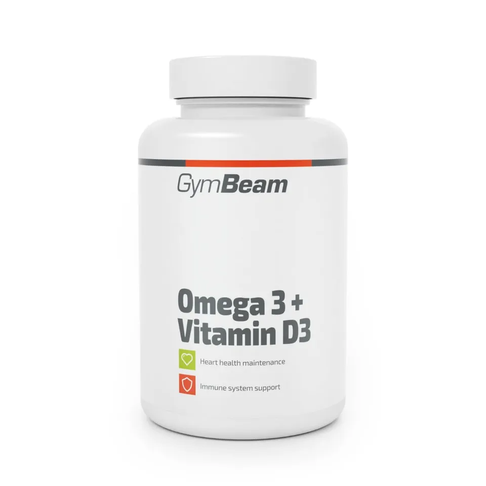 GymBeam Grassi Sani Omega 3 D3 90 capsule EPA DHA cuore