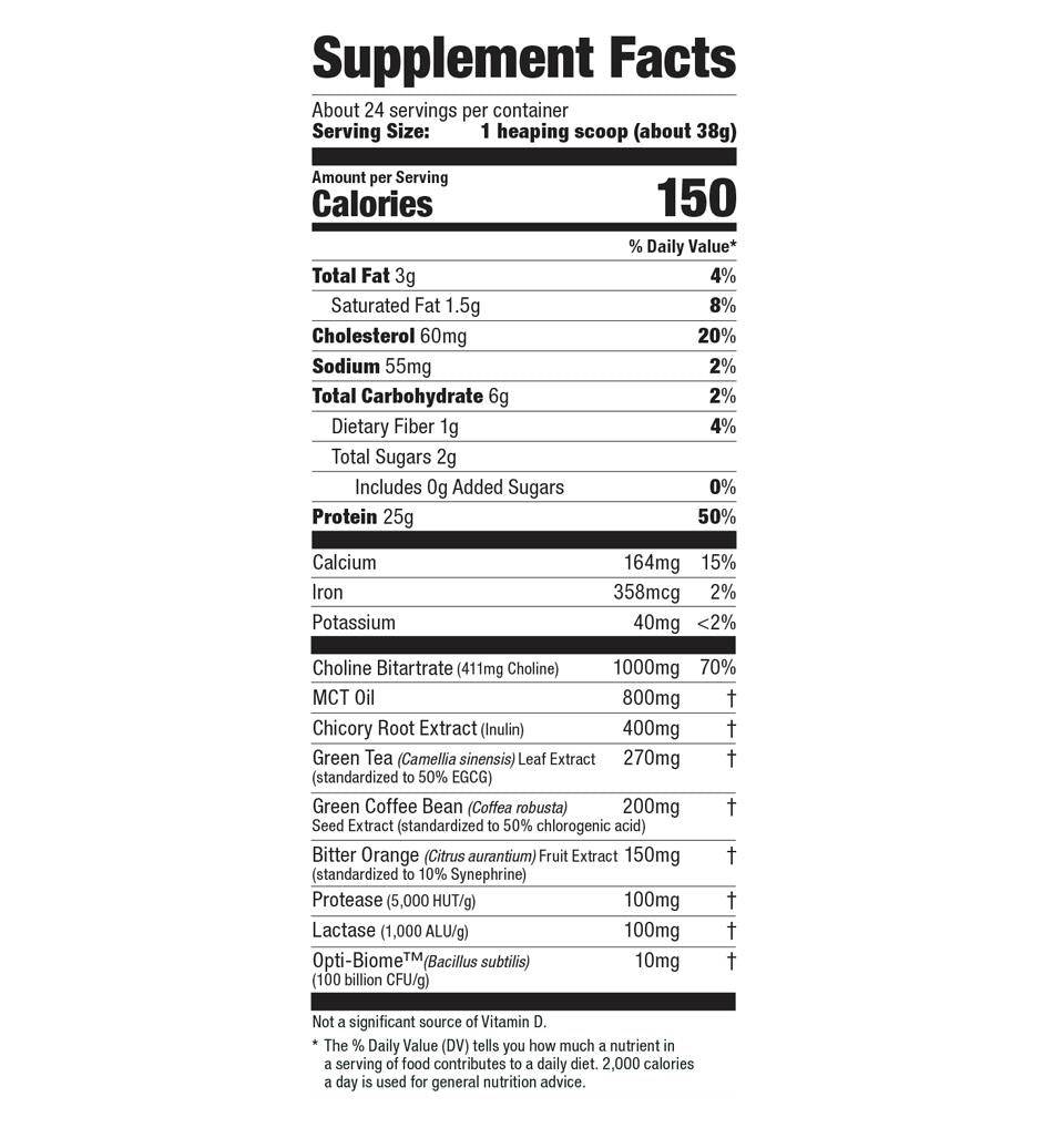 Ultimate Nutrition Protein Fat Burner proteine cioccolato 2lb 25g