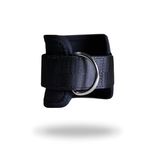 GymBeam Cavigliere Palestra Velcro Acciaio 2 Pezzi Black