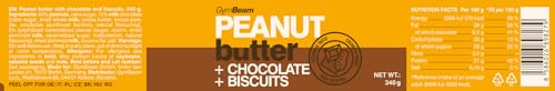 GymBeam Burro Arachidi cioccolato biscotti 340 g cremoso