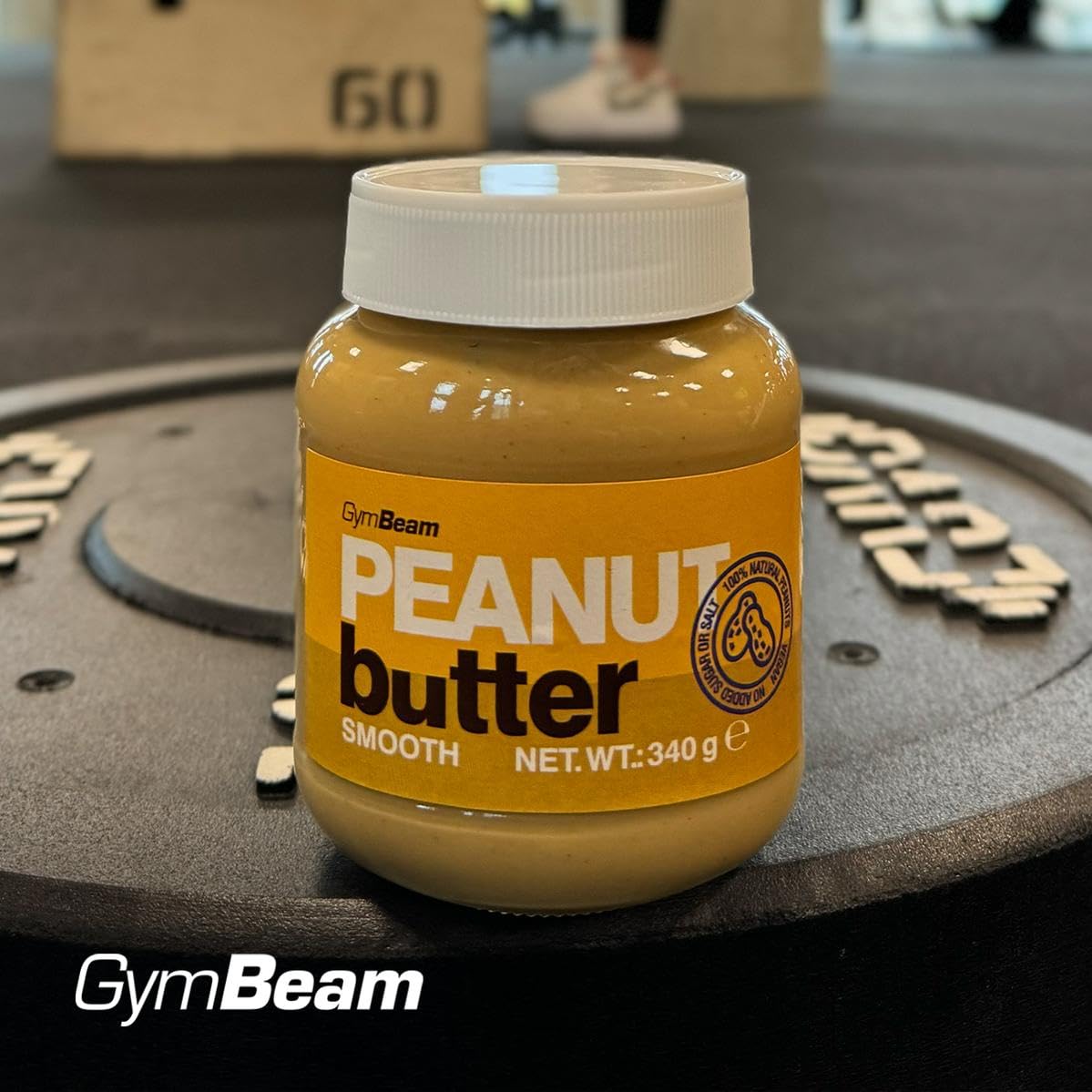 GymBeam Burro di Arachidi Cremoso 340 g proteico