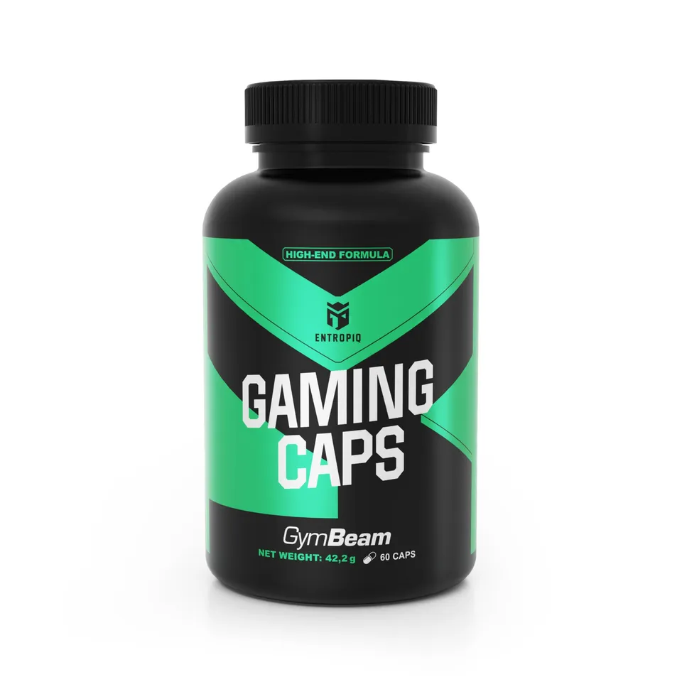 GymBeam ENTROPIQ Gaming Caps 60 Capsule Caffeina Focus
