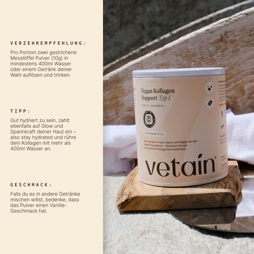 Vetain Vitamine Kollagen Typ 1 collagene vaniglia 30 porzioni