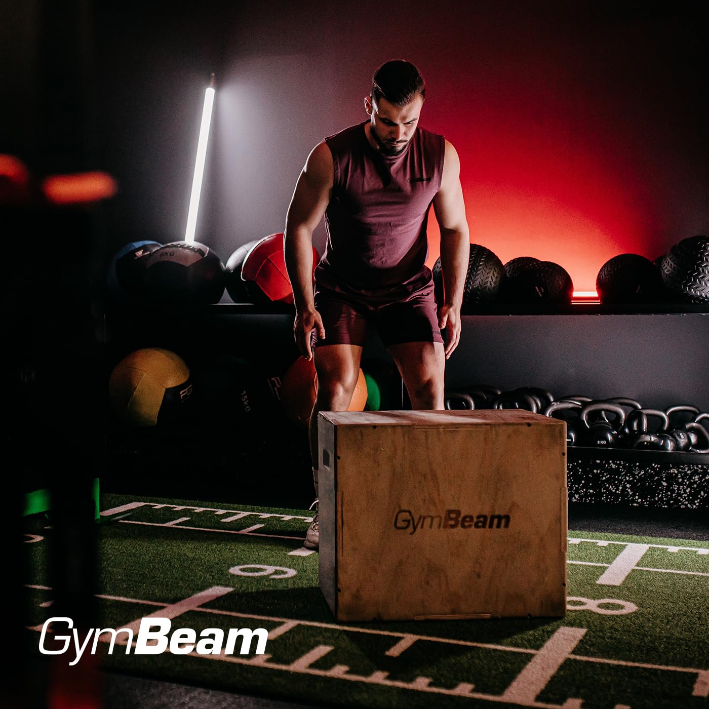 GymBeam Plyo Box box pliometrico legno 40x51x61 cm