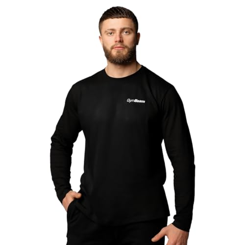 GymBeam Maglia Basic Uomo Maniche Lunghe Cotone Traspirante