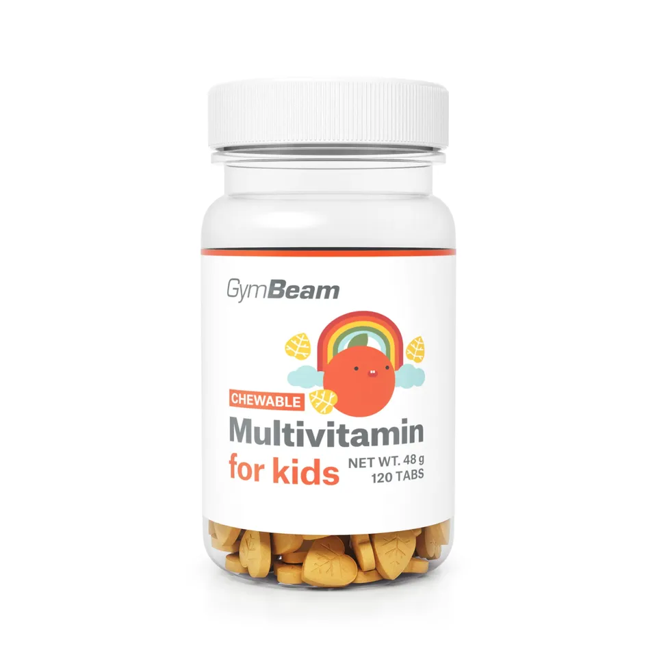 GymBeam Multivitaminico Bambini Gommose Arancia 120 Pezzi