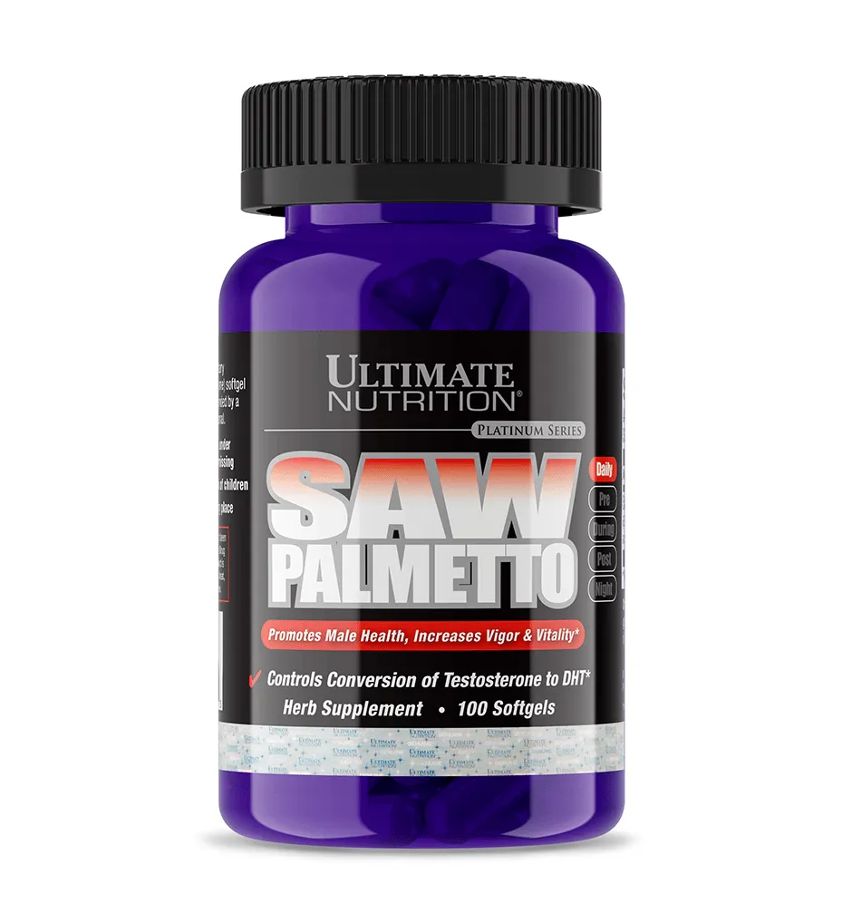 Ultimate Nutrition Saw Palmetto Integratore 160 mg Prostata Uomo