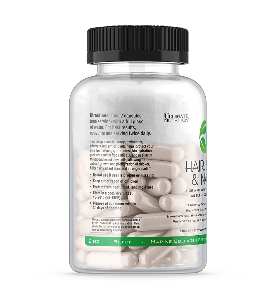 Ultimate Nutrition Hair Skin Nails integratore collagene marino biotina