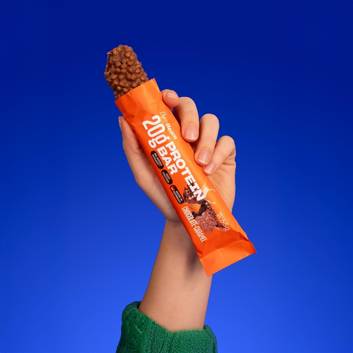 GymBeam Barretta Proteica 20g Cioccolato-Caramello 12x55g