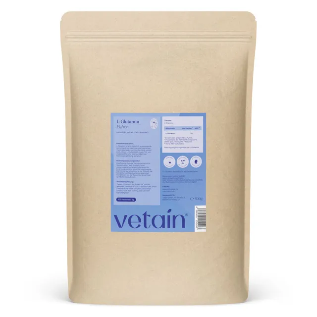 Vetain L-Glutammina Polvere 500 g Aminoacido Palestra