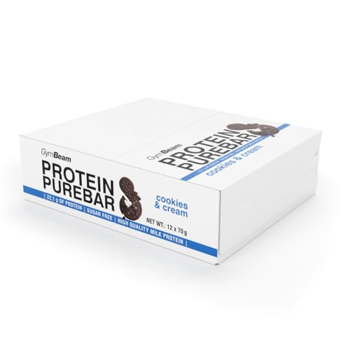 GymBeam PureBar 12x70g Barretta Proteica Cookies Cream Fibre