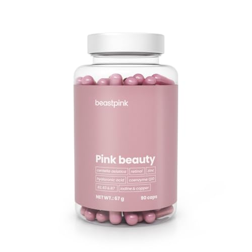 GymBeam Pink Beauty Integratore Bellezza 90 capsule acido ialuronico