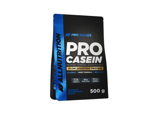 AllNutrition Pro Casein Proteine Fragola 500g Notturne