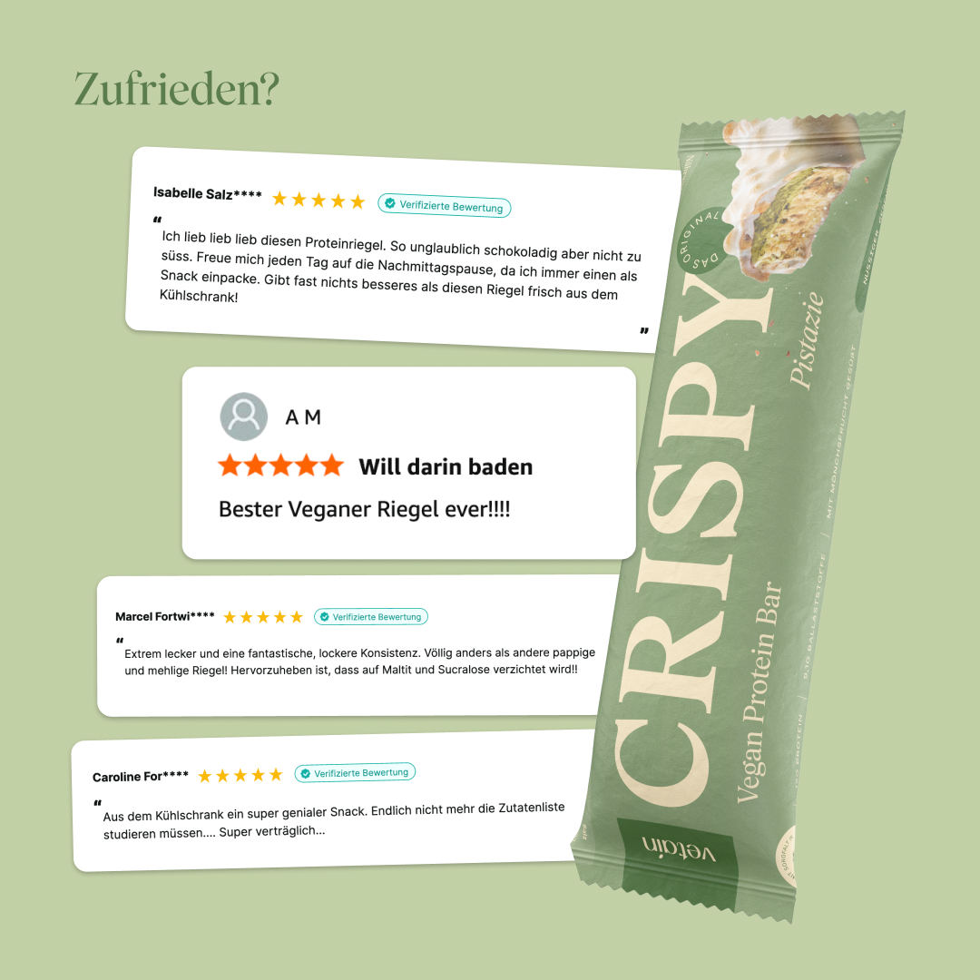 Vetain Crispy Barretta Proteica Vegana Pistacchio
