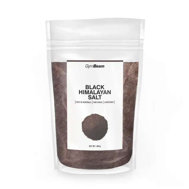 GymBeam Sale Nero Himalaya 500g Macinato Senza Additivi