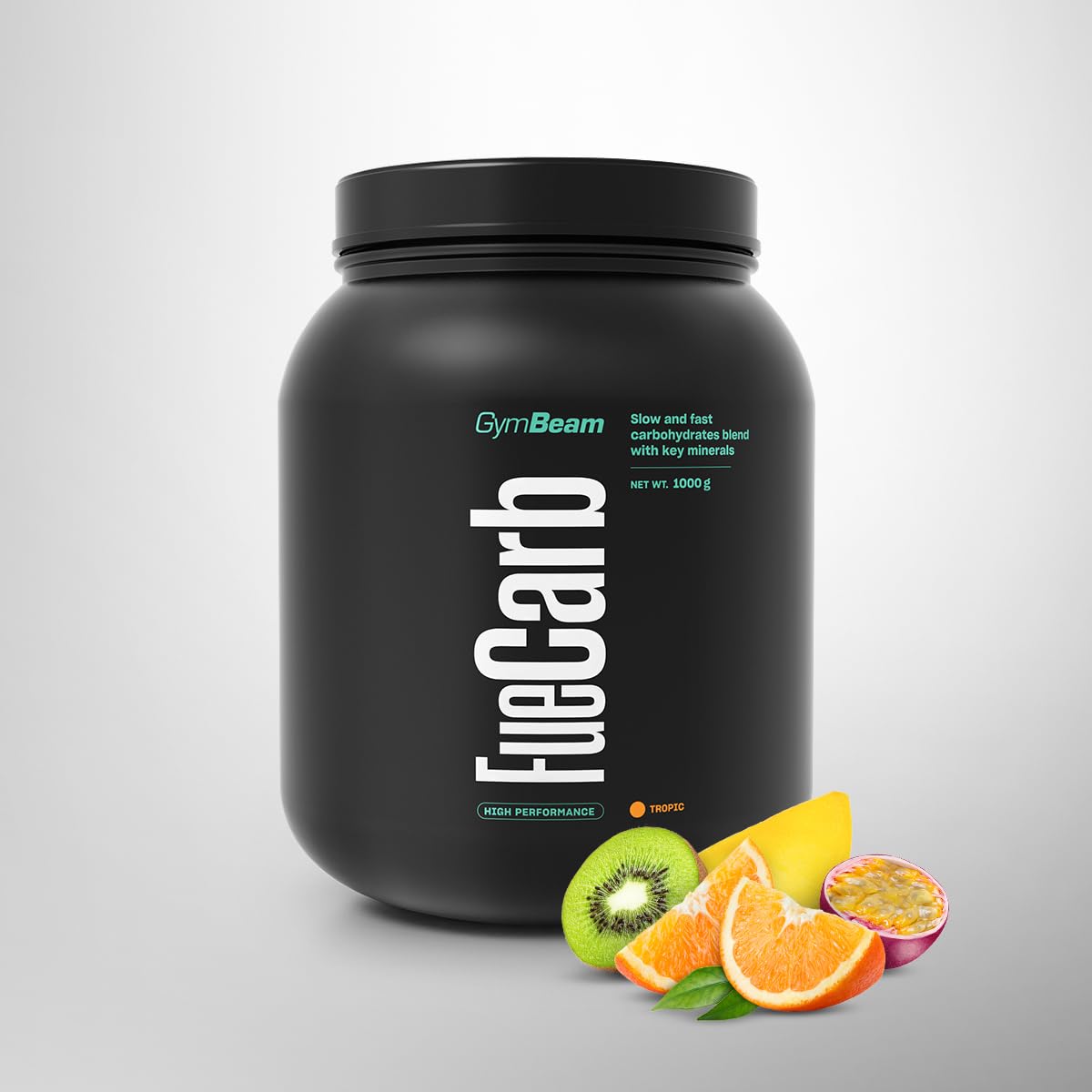 GymBeam FueCarb Carboidrati 1000 g Tropicale Energia