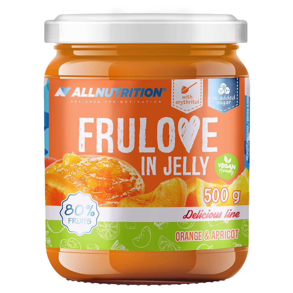 AllNutrition Frulove Marmellata Albicocca Arancia 500 g Light