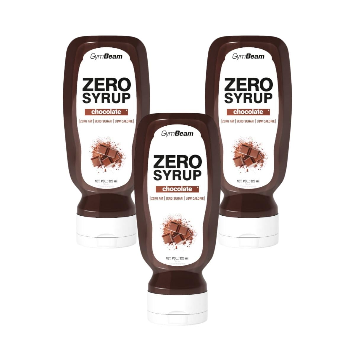 GymBeam Sciroppo ZERO Chocolate 320 ml Dolcificante Zero Calorie