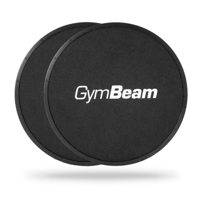 GymBeam Sliders Dischi Scorrevoli Neri 18 cm 2 pezzi