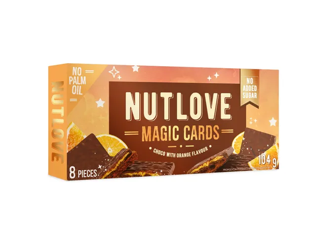AllNutrition NUTLOVE Magic Cards biscotti arancia 8pz 104g