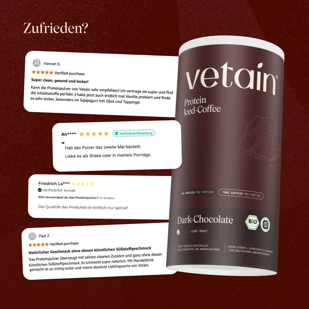 Vetain proteine in polvere iced-coffee dark chocolate 540g bio