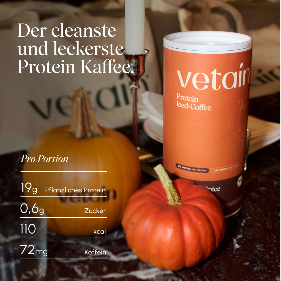 Vetain Vegan Protein Iced-Coffee proteine vegane 540g Pumpkin
