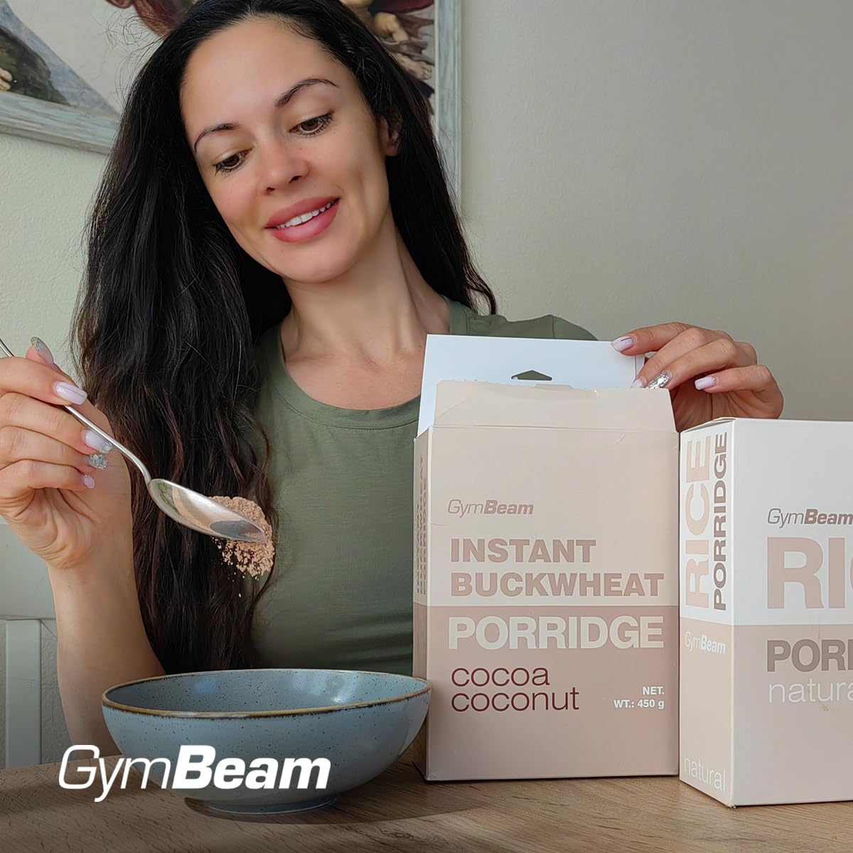 GymBeam Porridge Grano Saraceno neutro 450 g proteico
