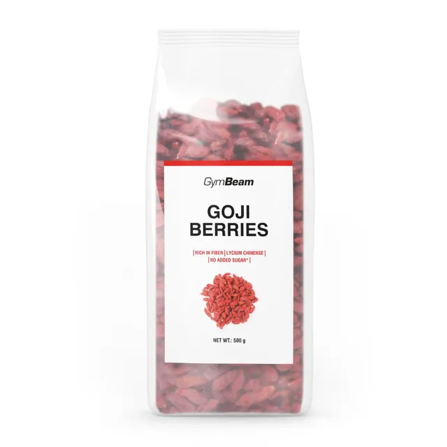 GymBeam Bacche di Goji essiccate 500 g fibre e proteine