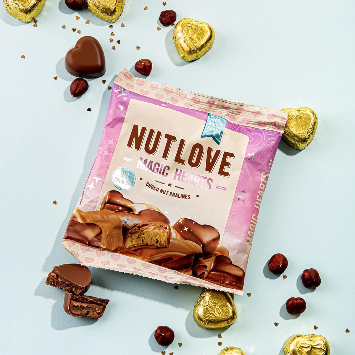 AllNutrition Nutlove Magic Hearts praline latte mandorle cocco 100g