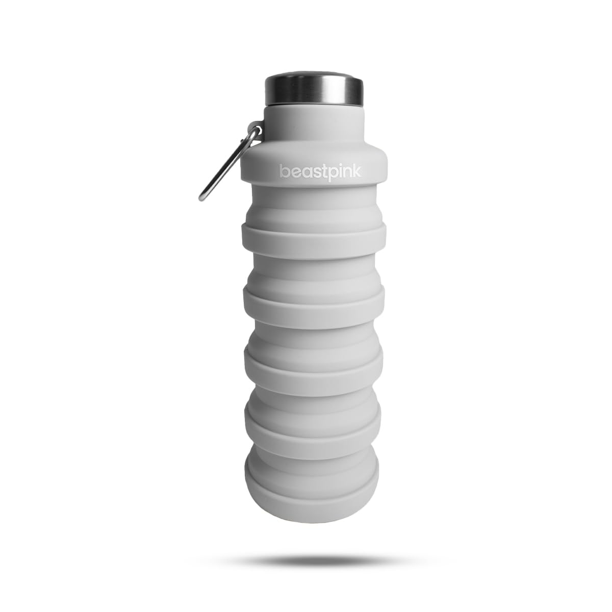 GymBeam Borraccia Pieghevole 500ml Silicone Grigia