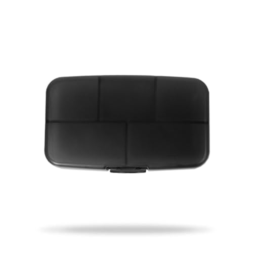 GymBeam Daily Pillbox Portapillole 5 Scomparti Nero