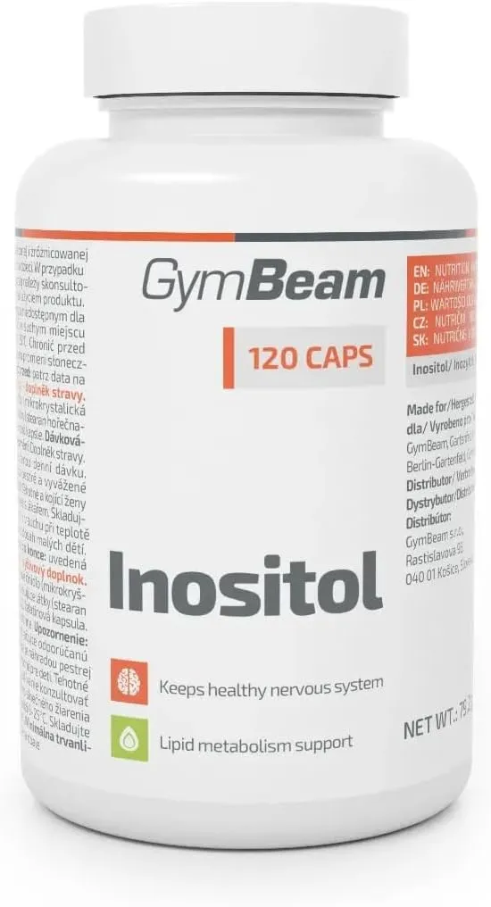 GymBeam Inositolo 500 mg Vitamina B8 120 Capsule Uso Giornaliero