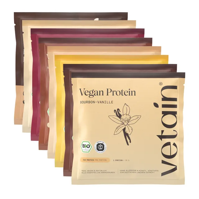 Vetain Proben Vegan Protein Sample Pack 8x30g 8 gusti
