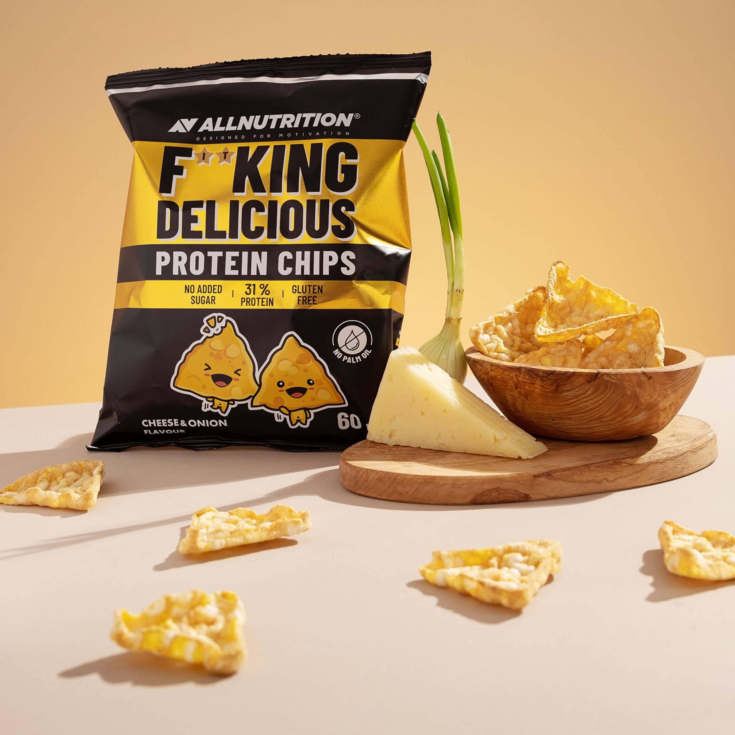 AllNutrition FitKing Protein Chips Cheese Onion 60 g