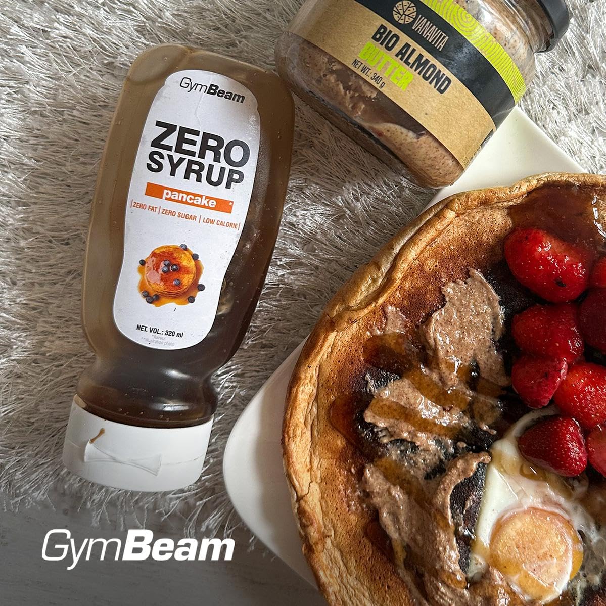 GymBeam Sciroppo Zero sciroppo pancake 320 ml zero zuccheri