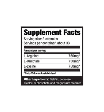 Ultimate Nutrition Performance Arginina Ornitina Lisina Aminoacidi 750 mg