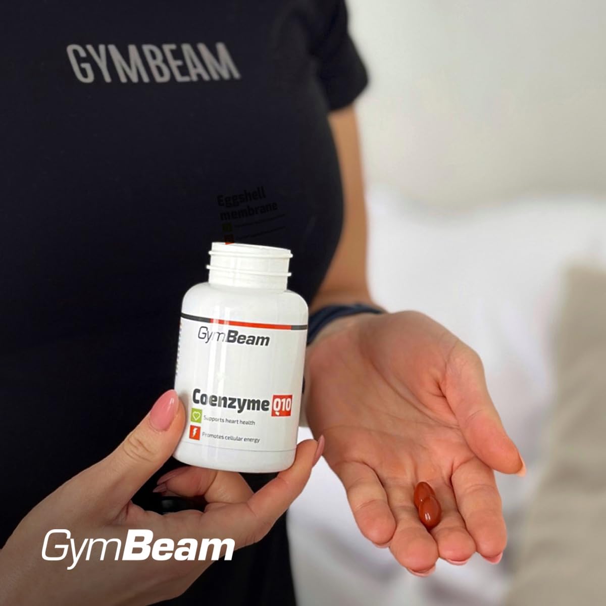 GymBeam Longevità Coenzima Q10 integratore 60 cps vitamina E