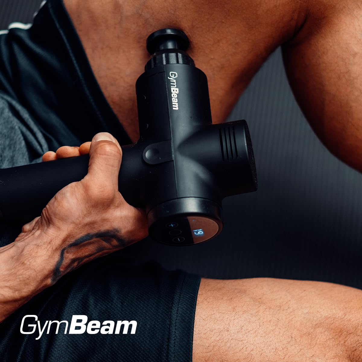 GymBeam Massage Gun VI Pistola Massaggio 30 Livelli Nera