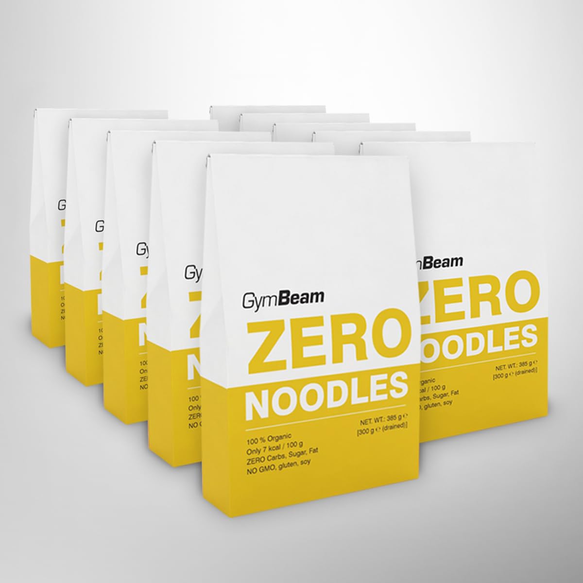 GymBeam Noodles Zero Bio pasta konjac 385g vegana