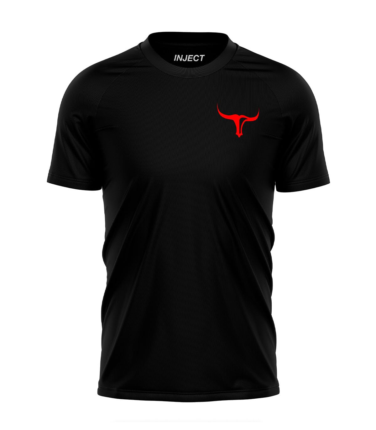Inject Nutrition T-Shirt da Allenamento Maglietta Nera Poliestere