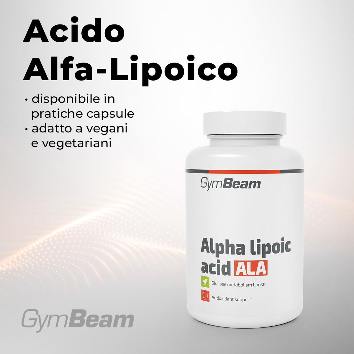 GymBeam Longevità Acido Alfa-Lipoico Capsule 90 pz Vegano