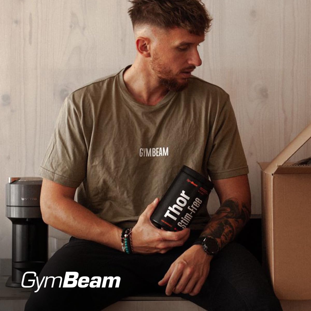 GymBeam Thor Stim-Free Pre Workout 420g Mango-Maracuja