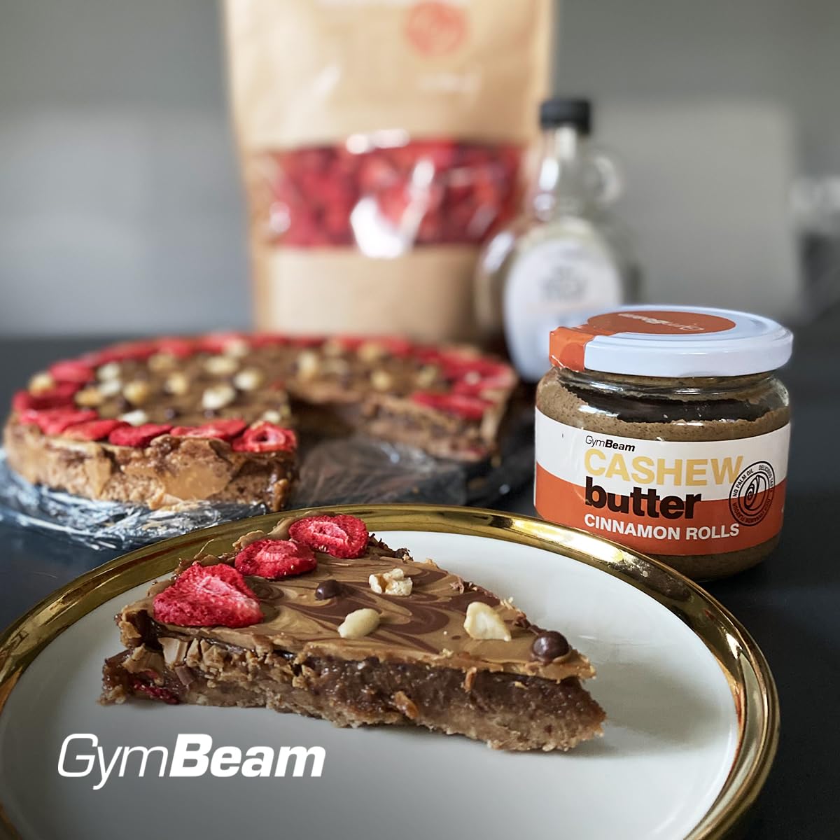 GymBeam Burro Anacardi Cinnamon Rolls 340g Cremoso